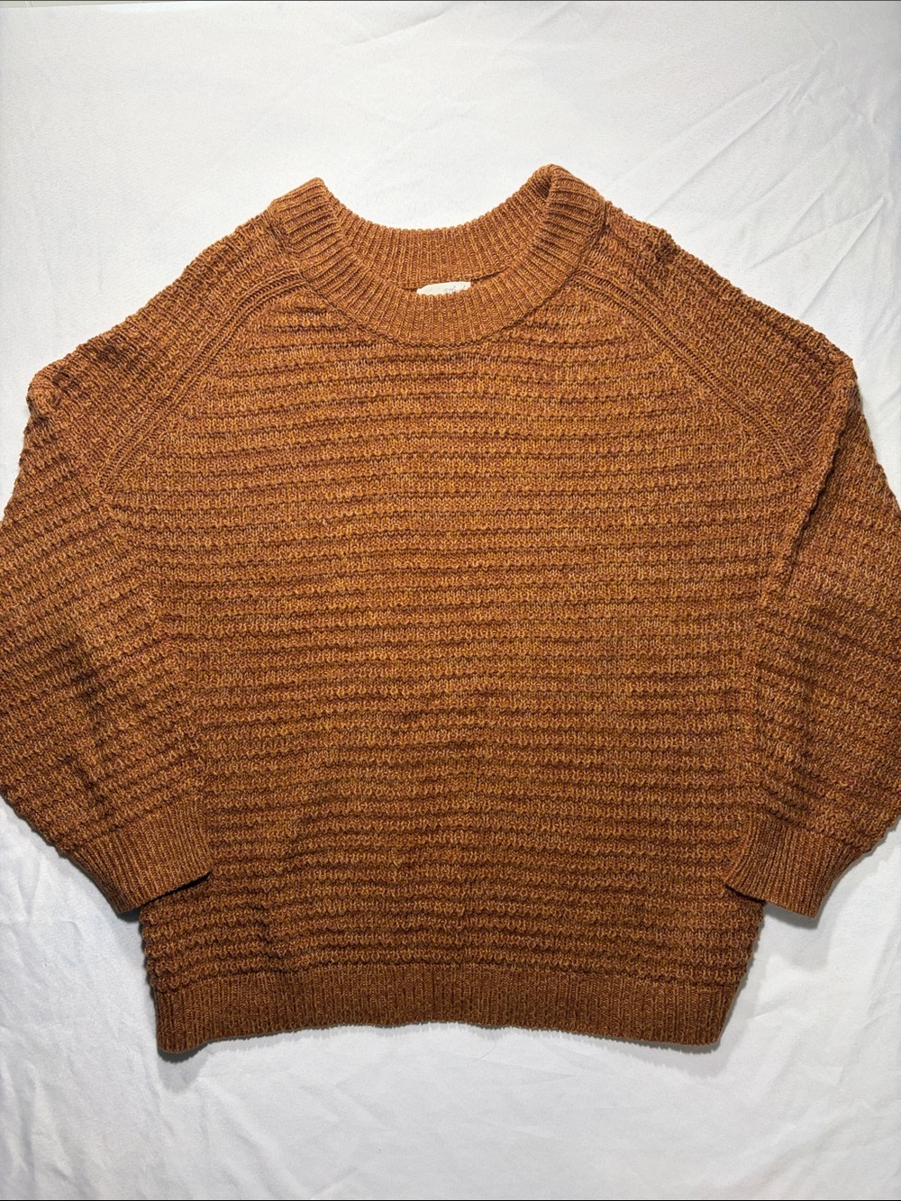 Universal Thread Marled Rust-Brown Knit Sweater